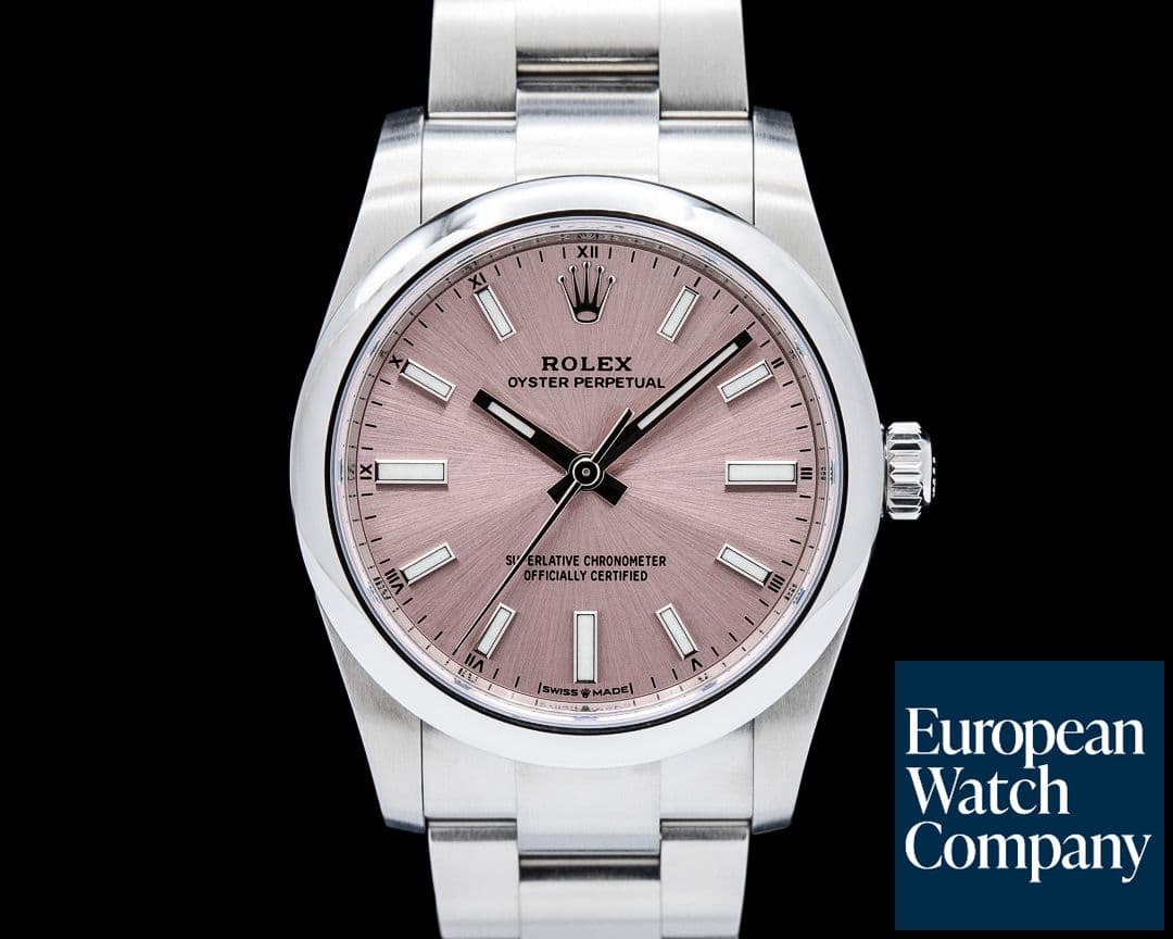 Image of Rolex 124200 Oyster Perpetual 34 SS Pink Dial