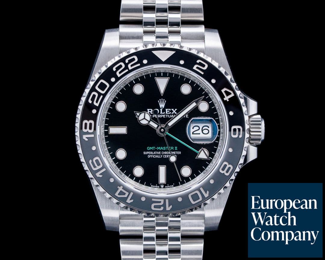 Image of Rolex 126710GRNR GMT-Master II "Bruce Wayne" SS Black Dial