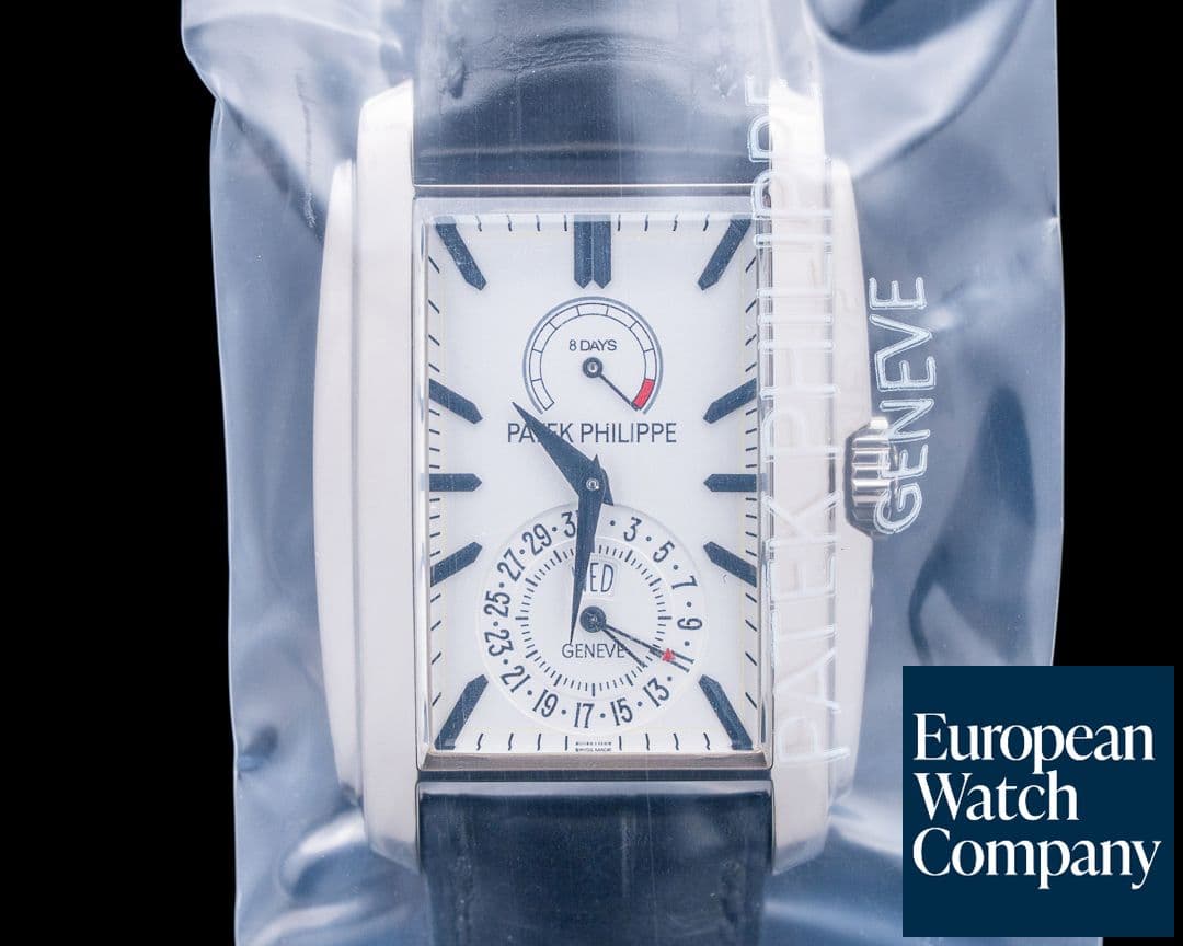 Image of Patek Philippe 5200G Gondolo 8-Day 18K White Gold Silver Dial SEALED