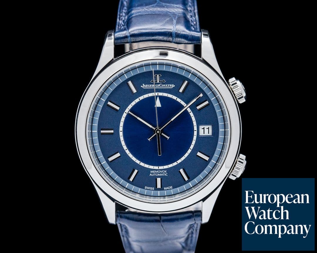 Image of Jaeger-LeCoultre Q141848J Master Memovox Boutique Edition SS Blue Dial LIMITED