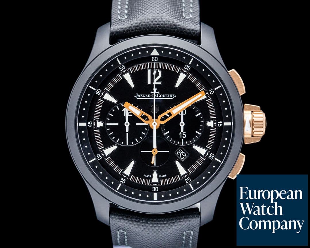 Image of Jaeger-LeCoultre Q205L570 Master Compressor Chronograph Ceramic 18K RG Black Dial