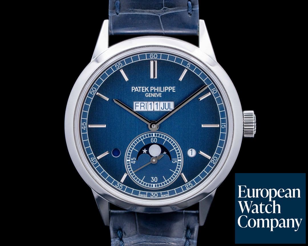 Image of Patek Philippe 5236P In-line Perpetual Calendar Platinum Blue Dial