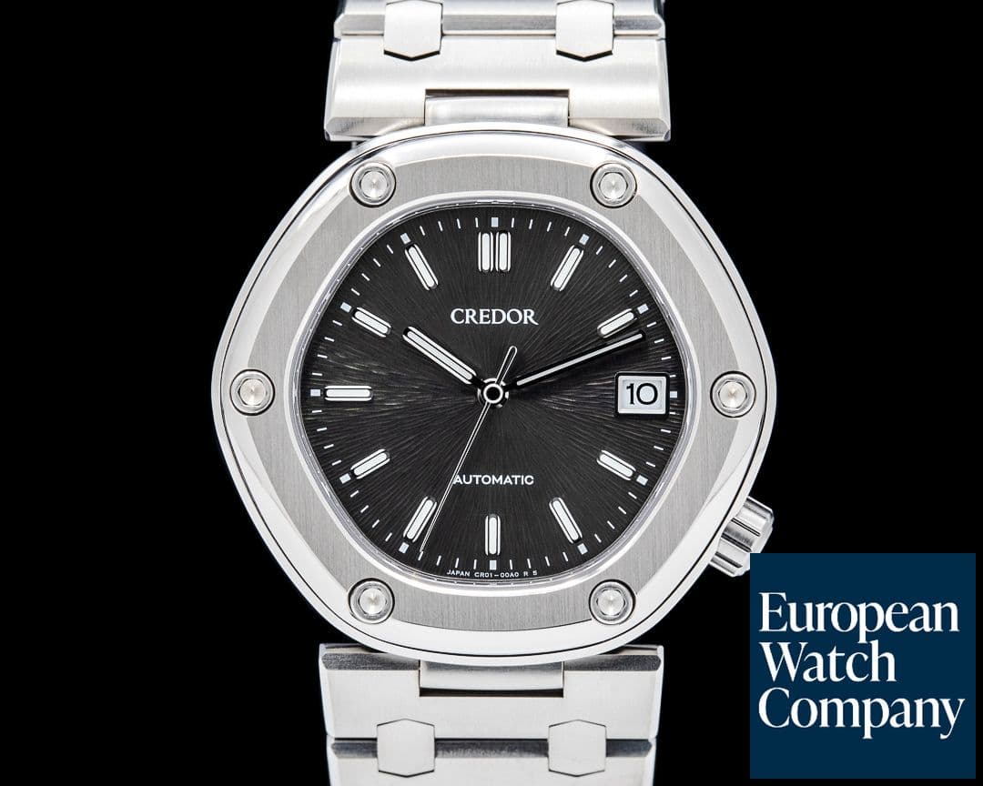 Image of Credor GCCR999J Locomotive Titanium Black Dial LIMITED