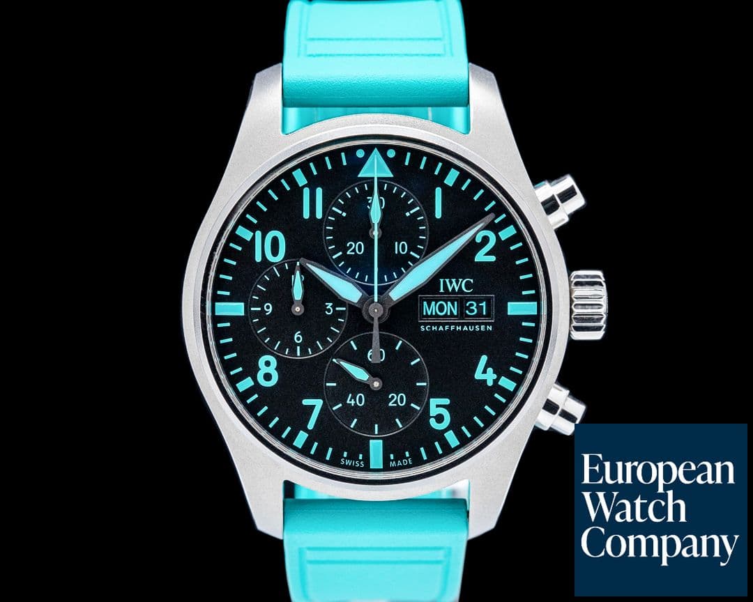 Image of IWC Pilot's Chronograph Mercedes-AMG Petronas Titanium Black Dial 2025