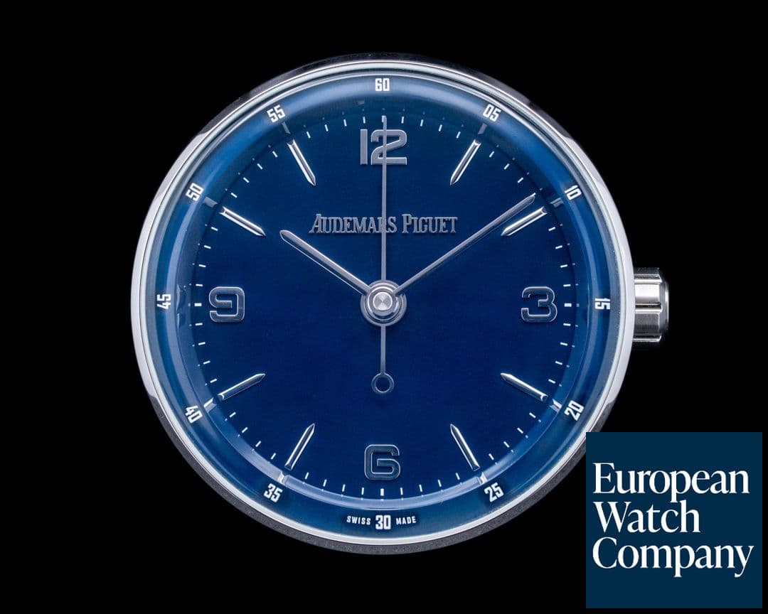 Image of Audemars Piguet Code 11.59 Table Clock SS Blue Dial 2019