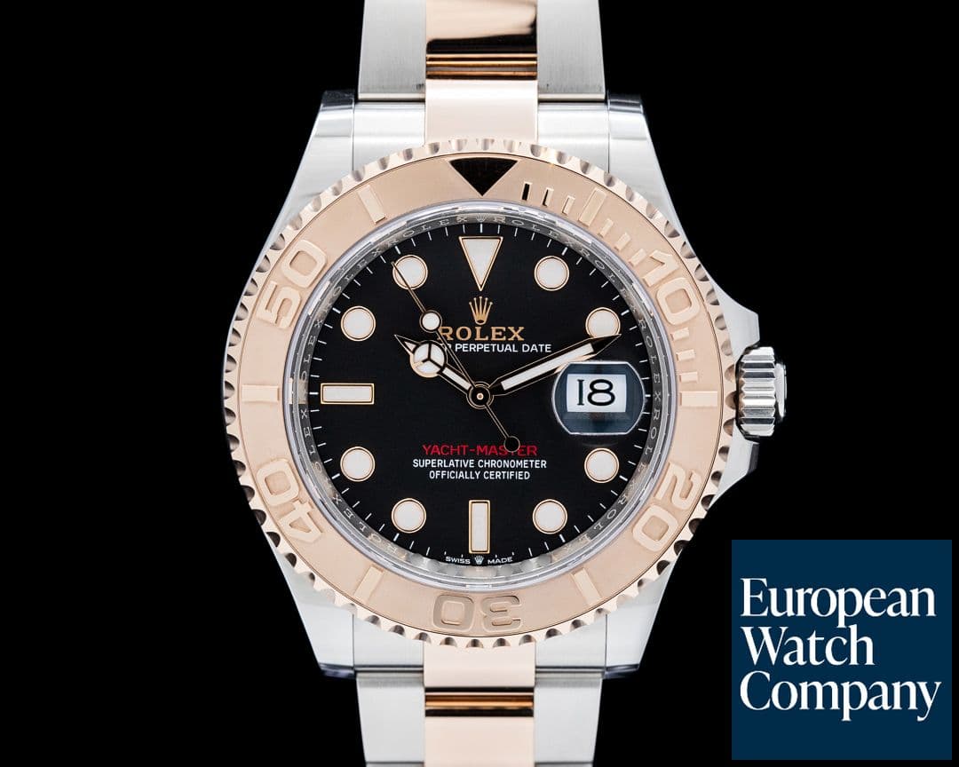 Image of Rolex 126621 Yacht Master 18K RG / SS Black Dial