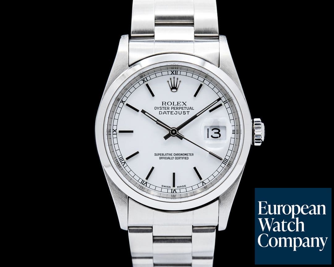 Image of Rolex 16200 Datejust 36 SS White Dial Circa. 2000