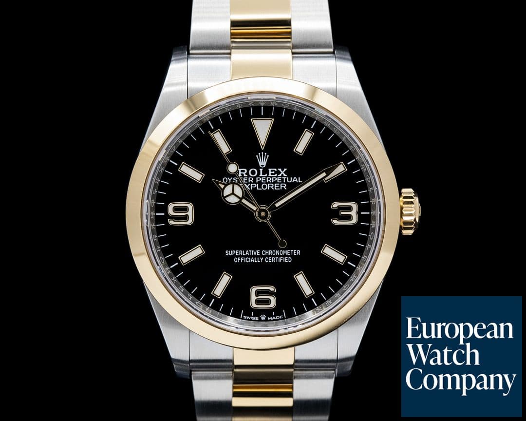 Image of Rolex 124273 Explorer 36 SS / 18K YG Black Dial 2025