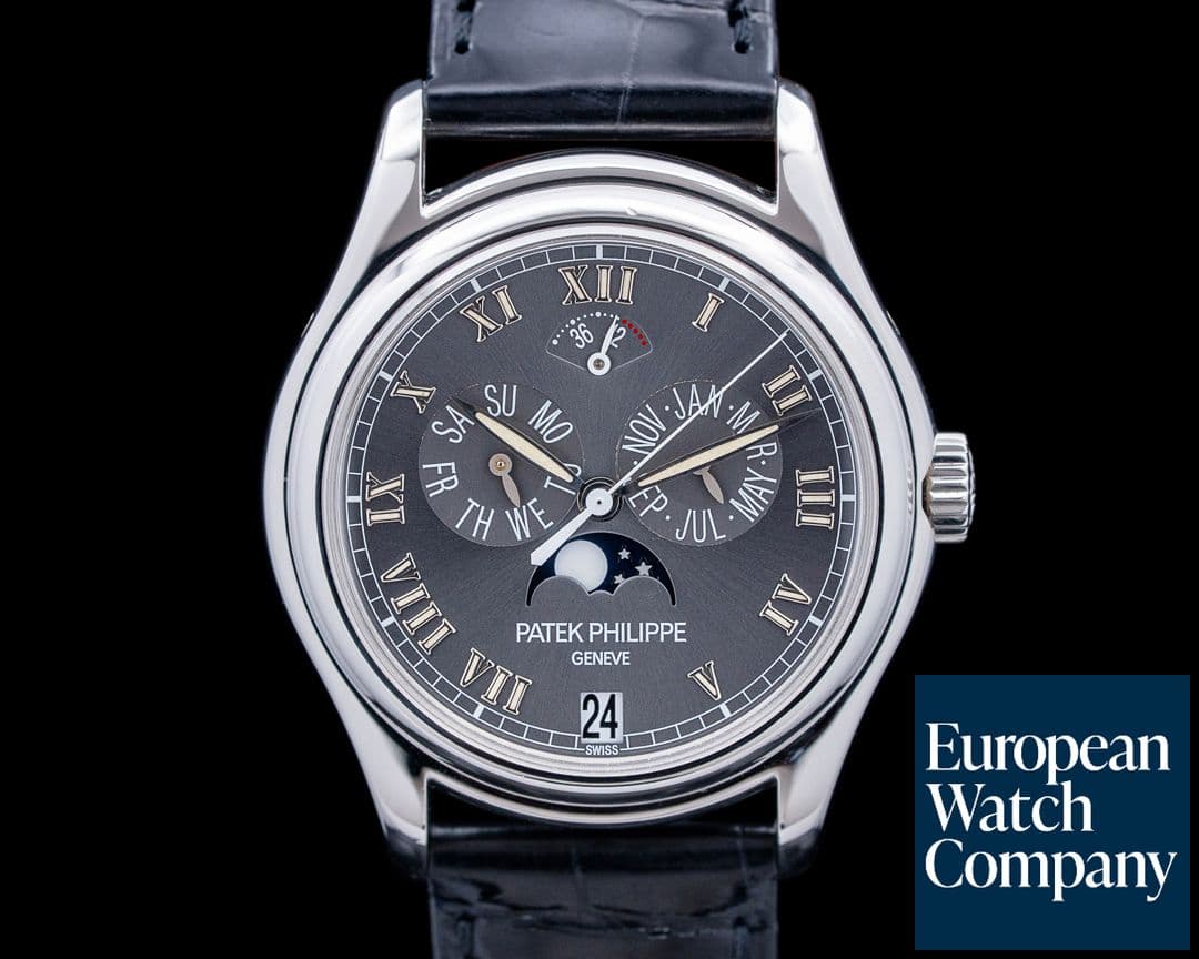 Image of Patek Philippe 5056P Annual Calendar Moon Phase Platinum Gray Dial