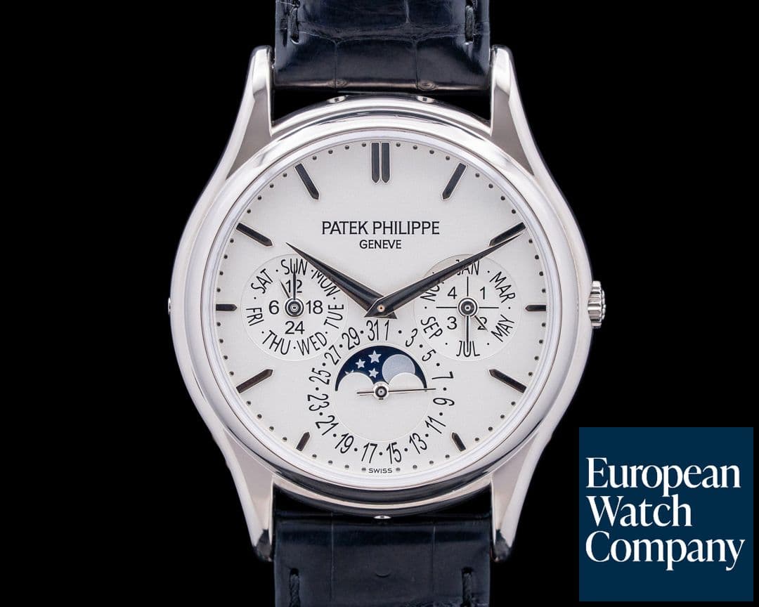 Image of Patek Philippe 5140G Perpetual Calendar Ultra Thin 18K White Gold Silver Dial