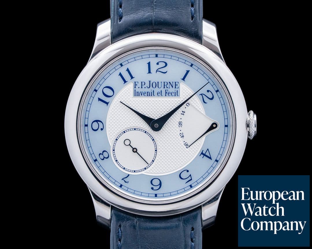 Image of F.P. Journe CS Chronometre Souverain Nacre Platinum Blue Mother of Pearl Dial