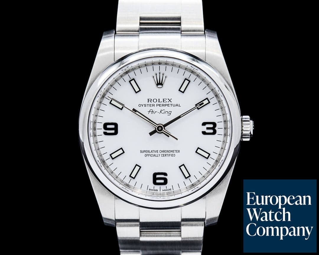 Image of Rolex 114200 Air-King SS White Dial