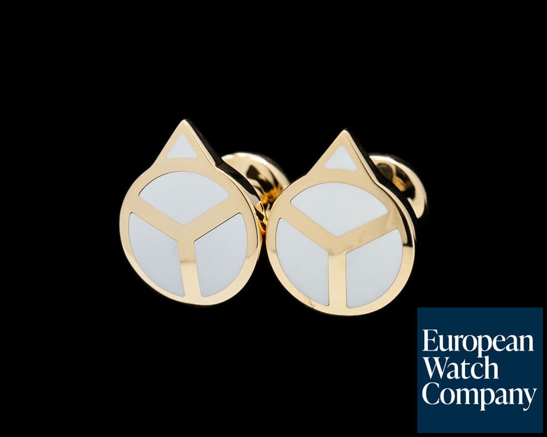 Image of Rolex A1028 18K Yellow Gold Hand Cufflinks 2025