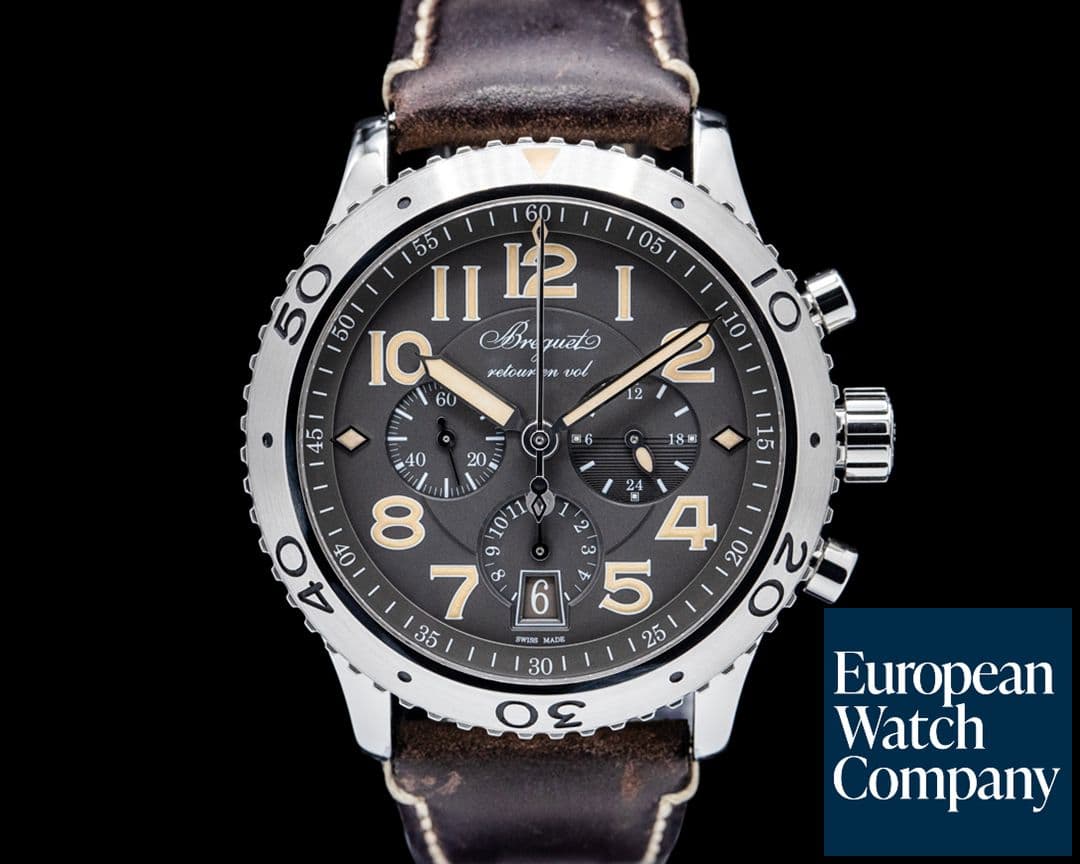 Image of Breguet 3817ST Type XXI Flyback SS Gray Dial