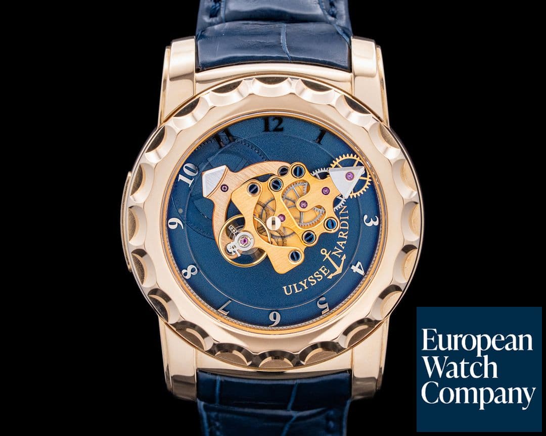 Image of Ulysse Nardin 016-88 Freak Tourbillon Power Reserve 18K Rose Gold Blue Dial