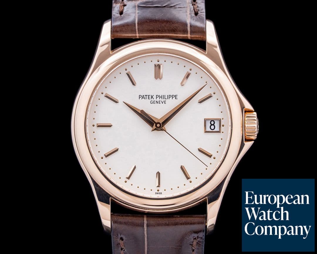 Image of Patek Philippe 5127R Calatrava 18K Rose Gold Silver Dial