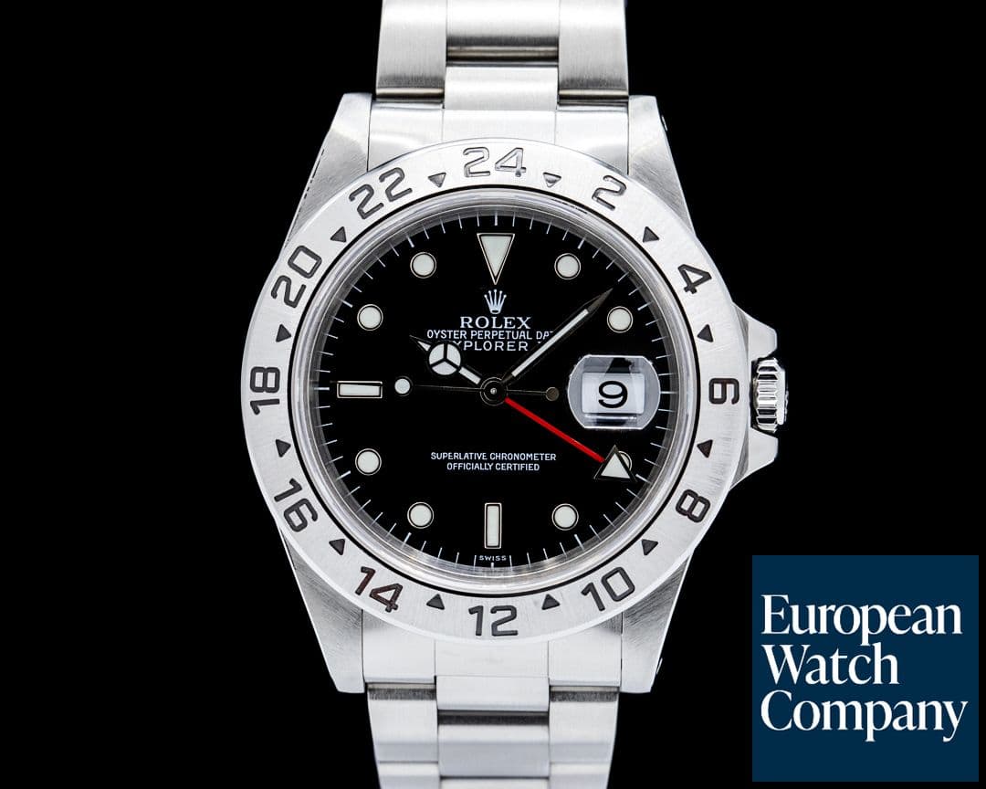 Image of Rolex 16570 Explorer II SS "Swiss Only" Black Dial Circa. 2000