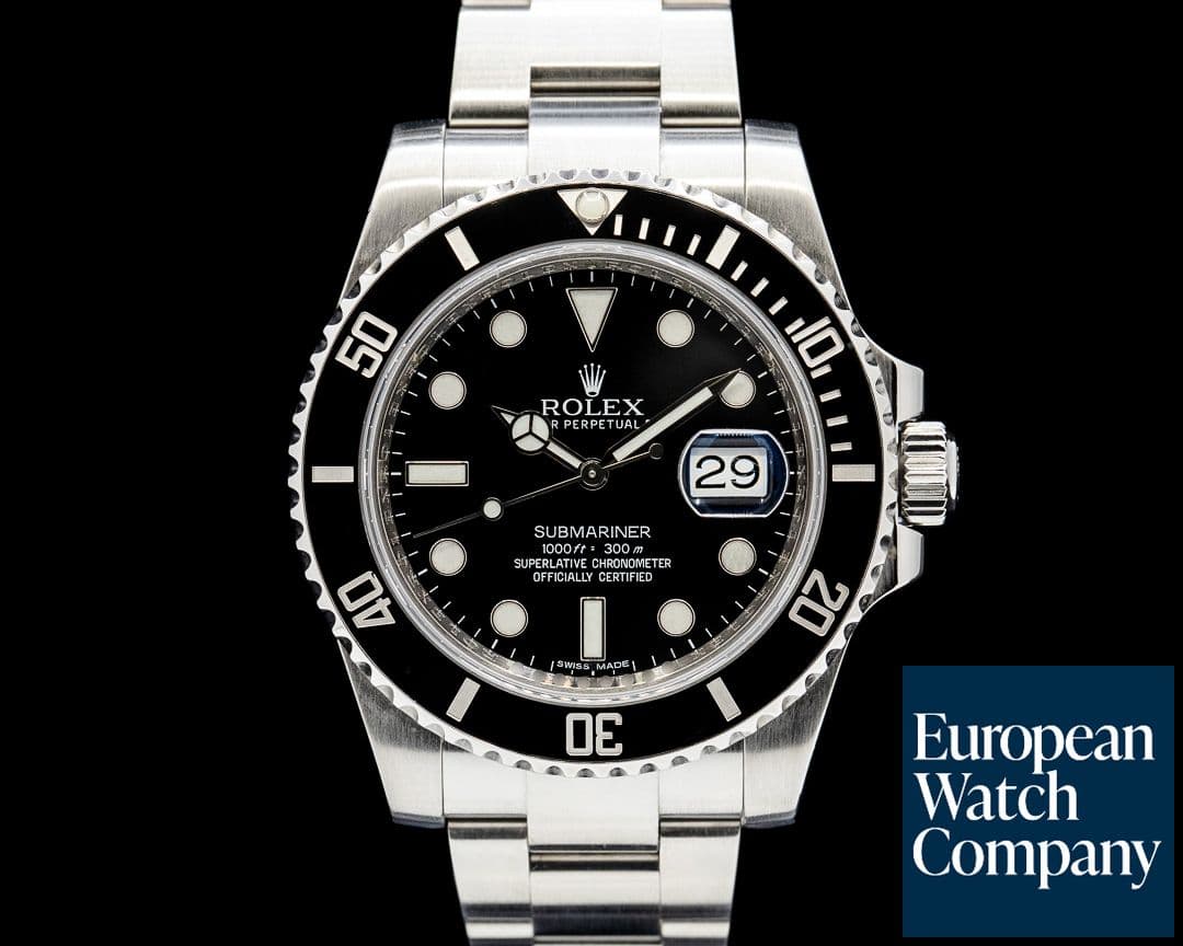 Image of Rolex 116610 Submariner Date Black Ceramic Bezel SS Black Dial