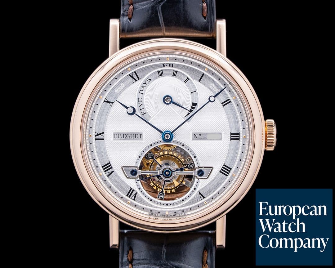 Image of Breguet 5317BR Classique Tourbillon 18K Rose Gold Silver Dial