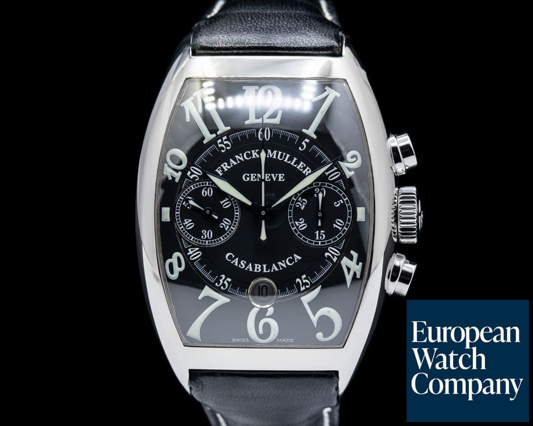 Image of Franck Muller 8885 Casablanca Chronograph SS Black Dial