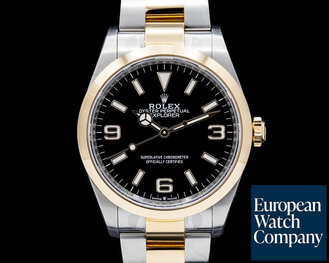 Image of Rolex 124273 Explorer 36 SS / 18K YG Black Dial UNWORN