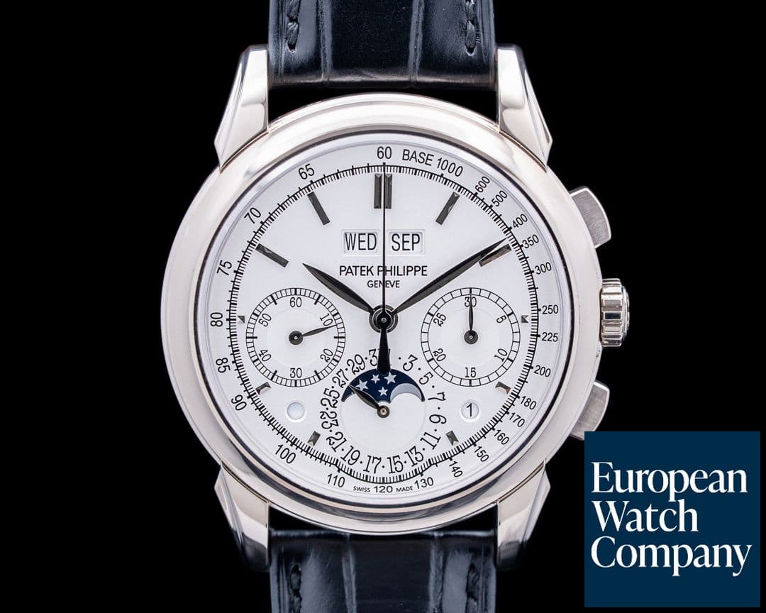 Image of Patek Philippe 5270G Perpetual Calendar Chronograph 18K White Gold Silver Dial