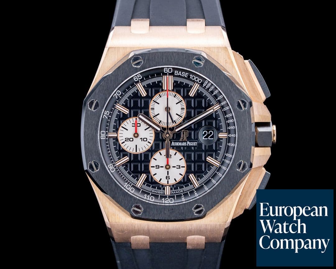 Image of Audemars Piguet 26401RO Royal Oak Offshore Chronograph 18K Rose Gold Black Dial