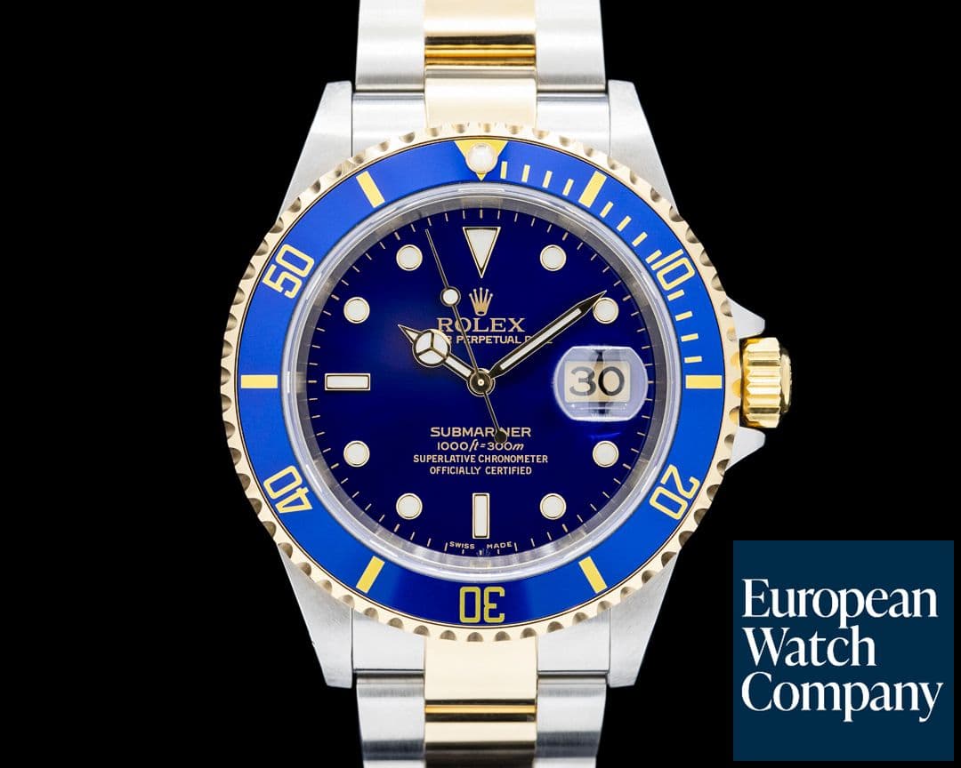 Image of Rolex 16613 Submariner SS / 18K YG Blue Dial Circa. 2008