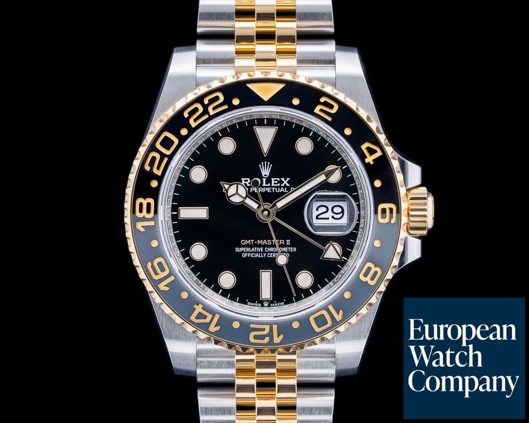 Image of Rolex 126713GRNR GMT Master II SS / 18K YG Black Dial