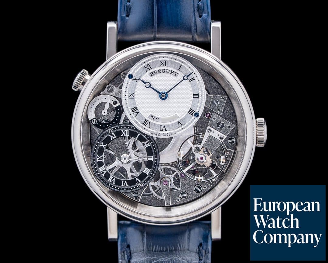 Image of Breguet 7067BB Tradition GMT 18K White Gold Skeleton Dial