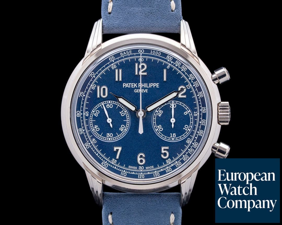 Image of Patek Philippe 5172G-001 Chronograph 18K White Gold Blue Dial