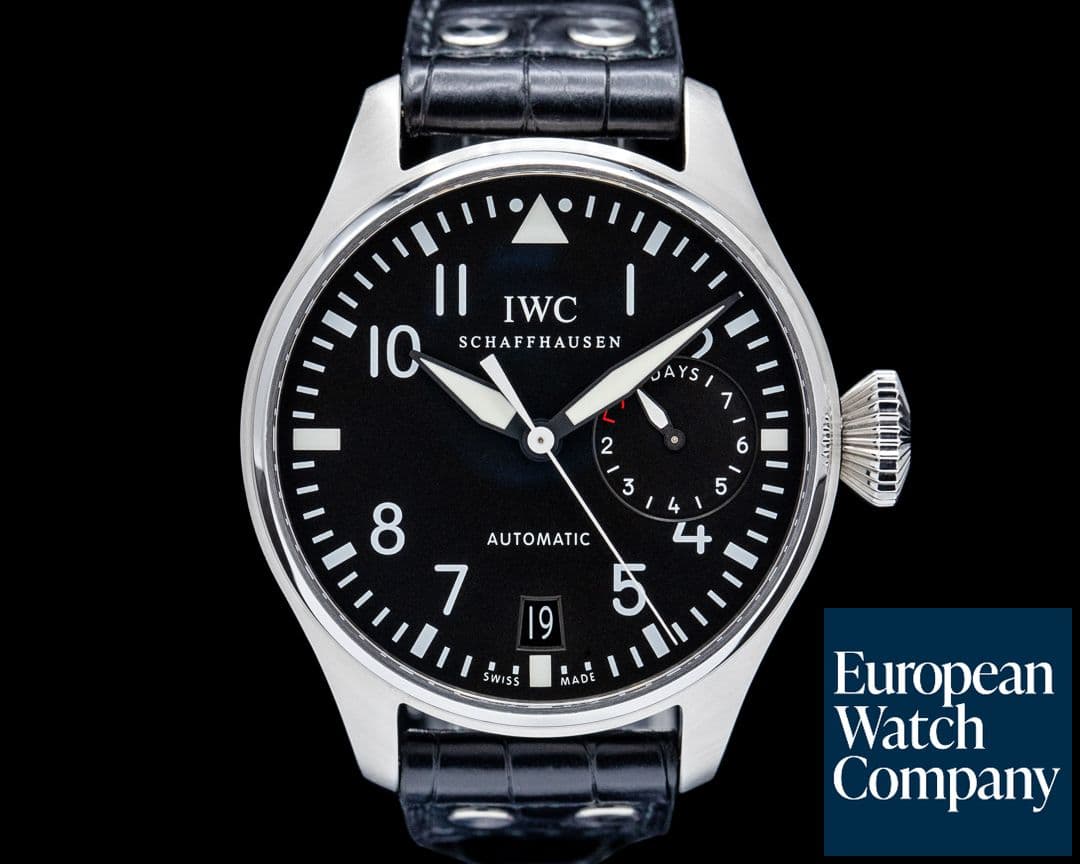 Image of IWC IW500901 Big Pilot's Watch SS Black Dial