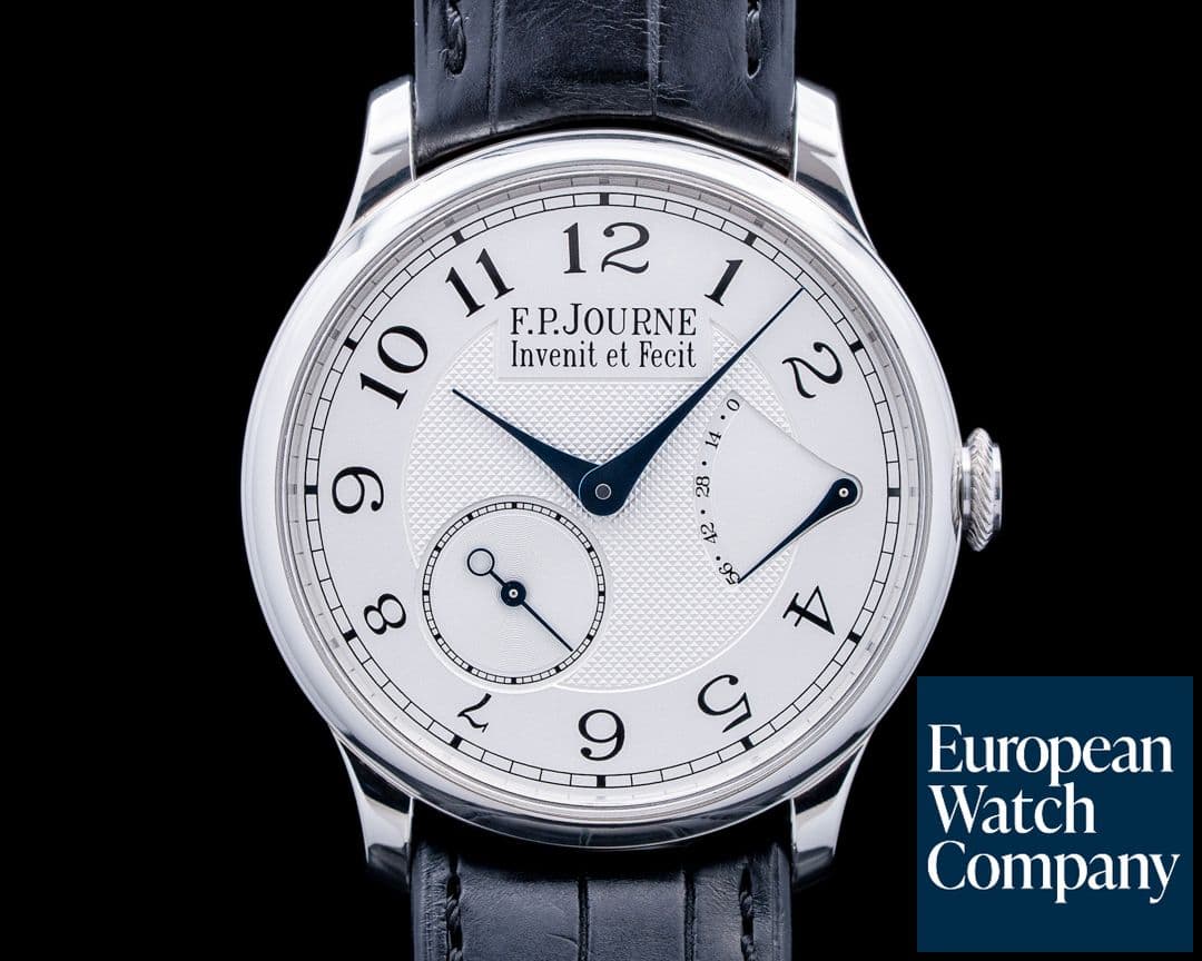 Image of F.P. Journe CS Chronometre Souverain 38MM Platinum Silver Guilloche Dial