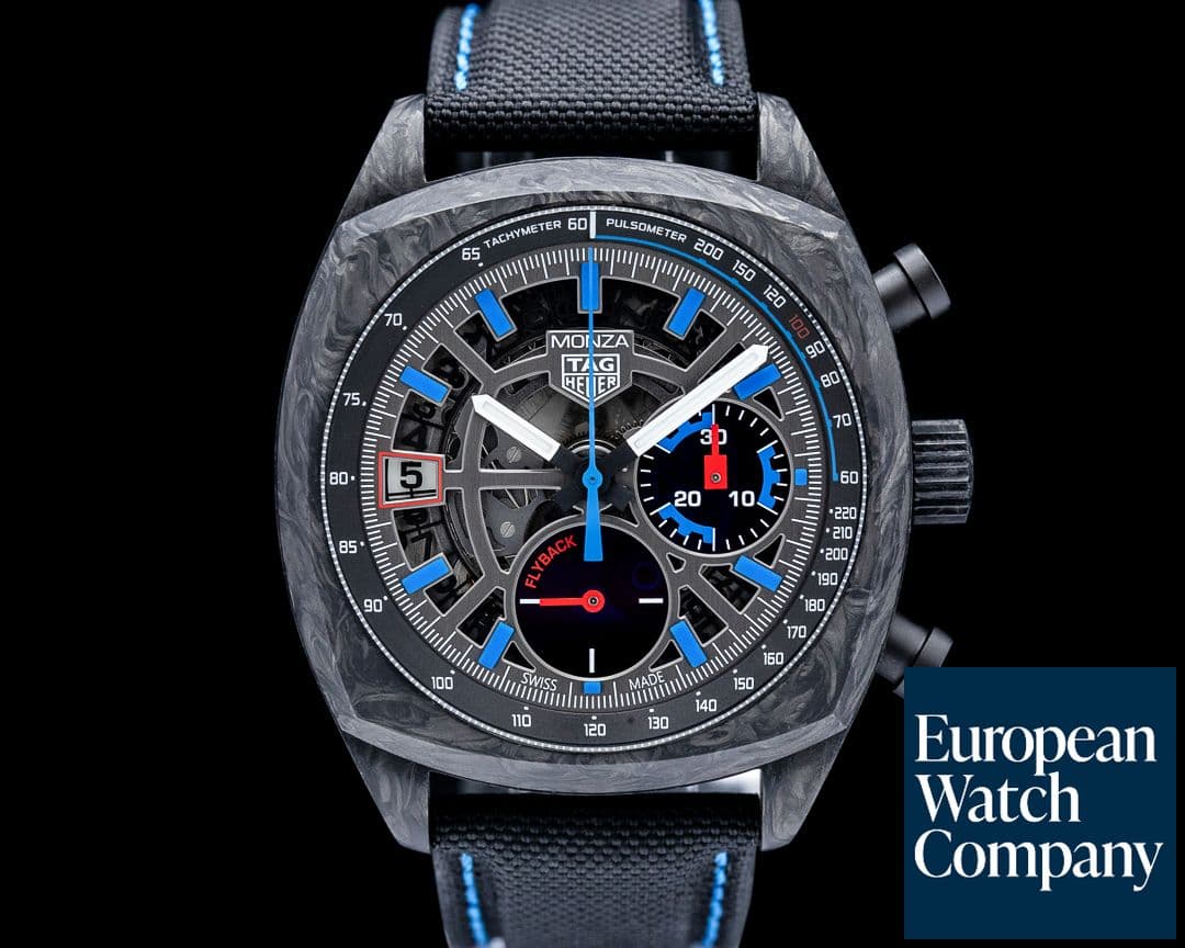 Image of TAG Heuer CR5090.FN6001 Monza Flyback Chronometer Carbon Skeleton Dial