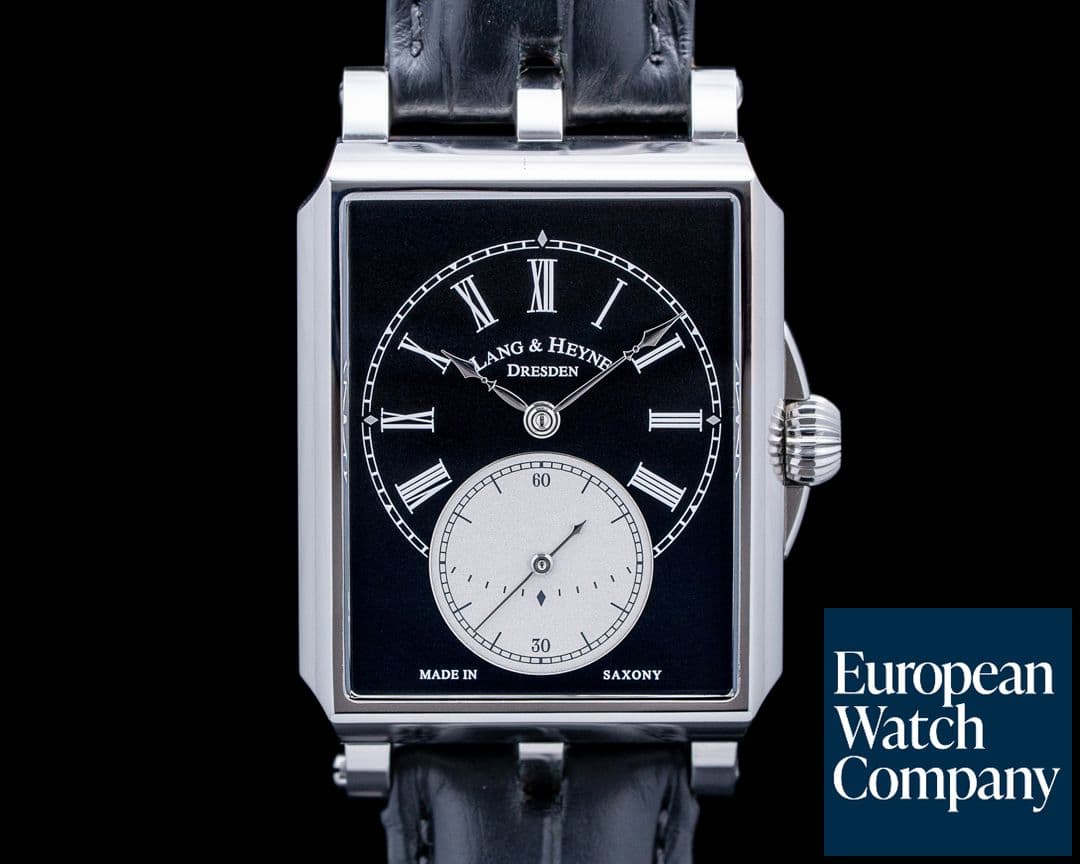 Image of Lang & Heyne Georg Manual Wind SS Black Galvanic Dial