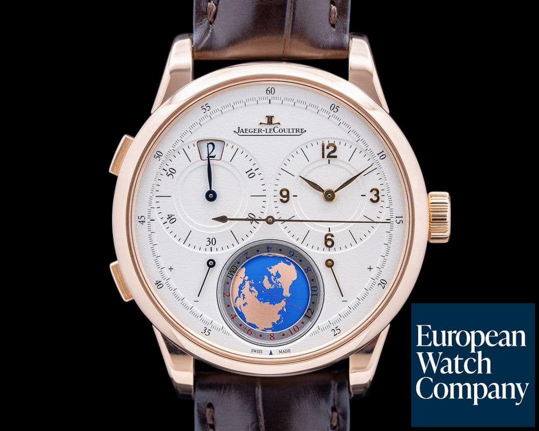 Image of Jaeger-LeCoultre Q6062420 Duometre Unique Travel Time 18K Rose Gold Silver Dial