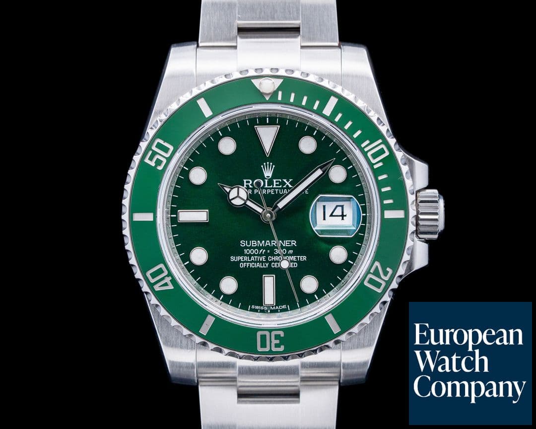 Image of Rolex 116610LV Submariner Date "Hulk" SS Green Dial