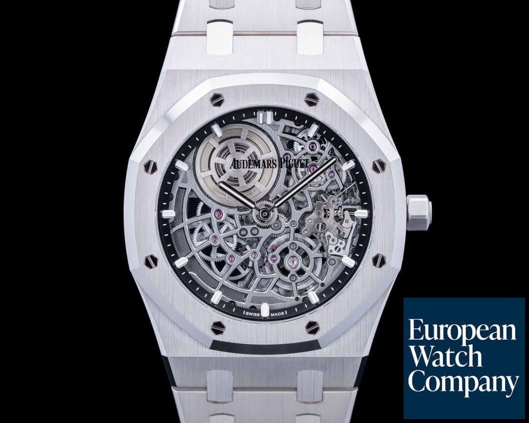 Image of Audemars Piguet 16204BC Royal Oak Jumbo Extra-Thin 18K White Gold Skeleton Dial
