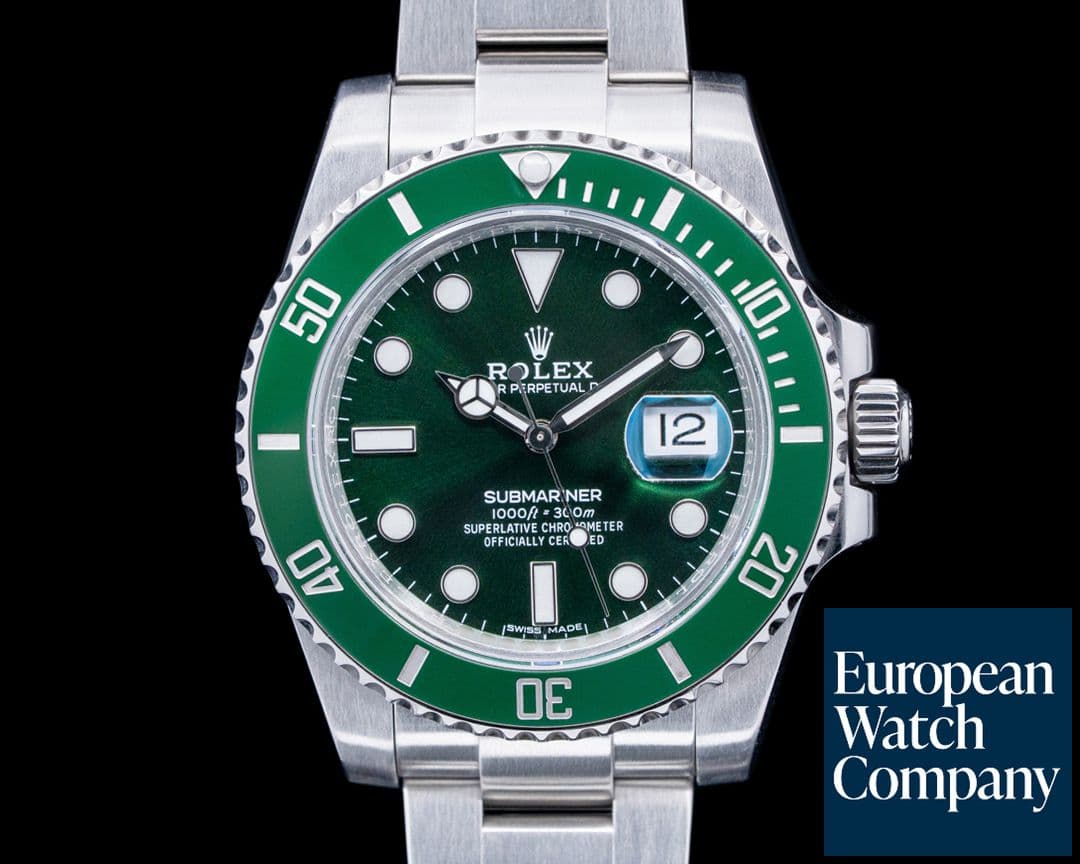 Image of Rolex 116610LV Submariner Date "Hulk" SS Green Dial