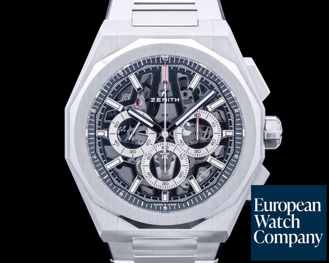 Image of Zenith DEFY Skyline Chronograph SS Black Skeleton Dial 2025
