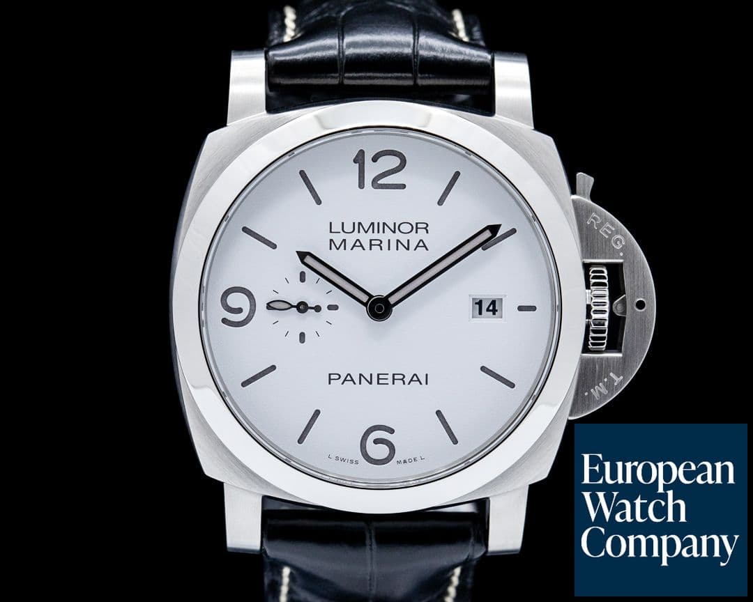 Image of Panerai PAM03314 Luminor Marina Steel White Dial