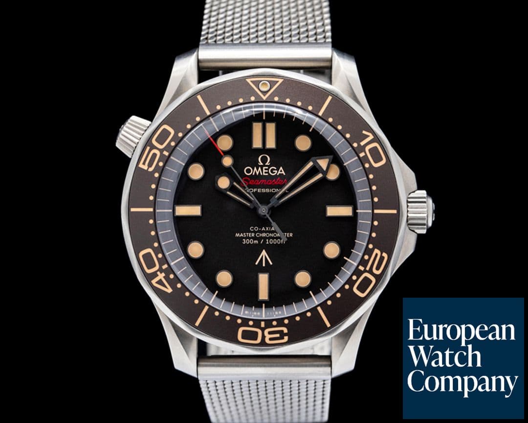 Image of Omega Seamaster Diver 300M 007 Edition Titanium Black Dial