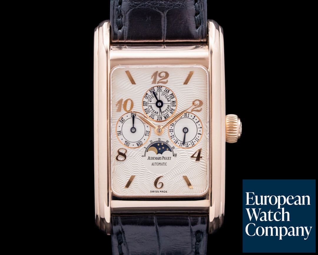 Image of Audemars Piguet 25911OR Edward Piguet Perpetual Calendar 18K Rose Gold Silver Dial