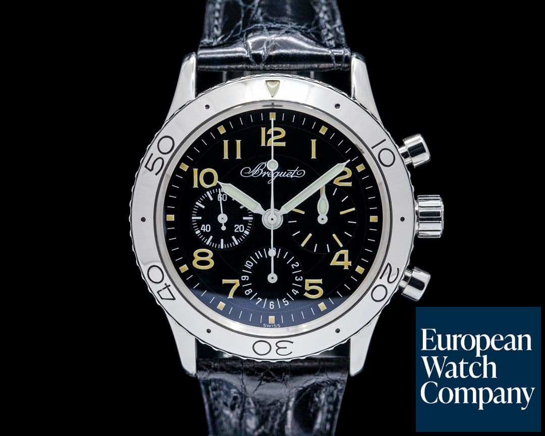 Image of Breguet 3800ST Type XX Chronograph SS Black Dial