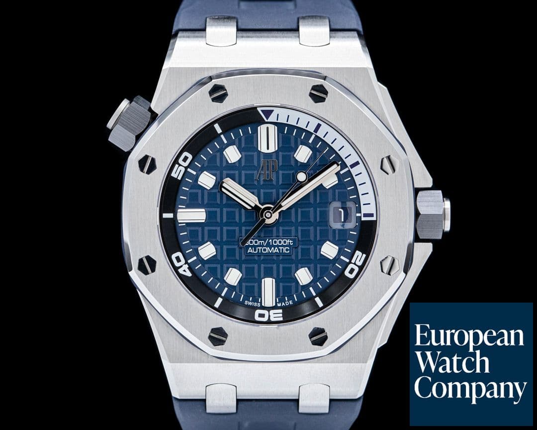 Image of Audemars Piguet 15720ST Royal Oak Offshore Diver SS Blue Dial