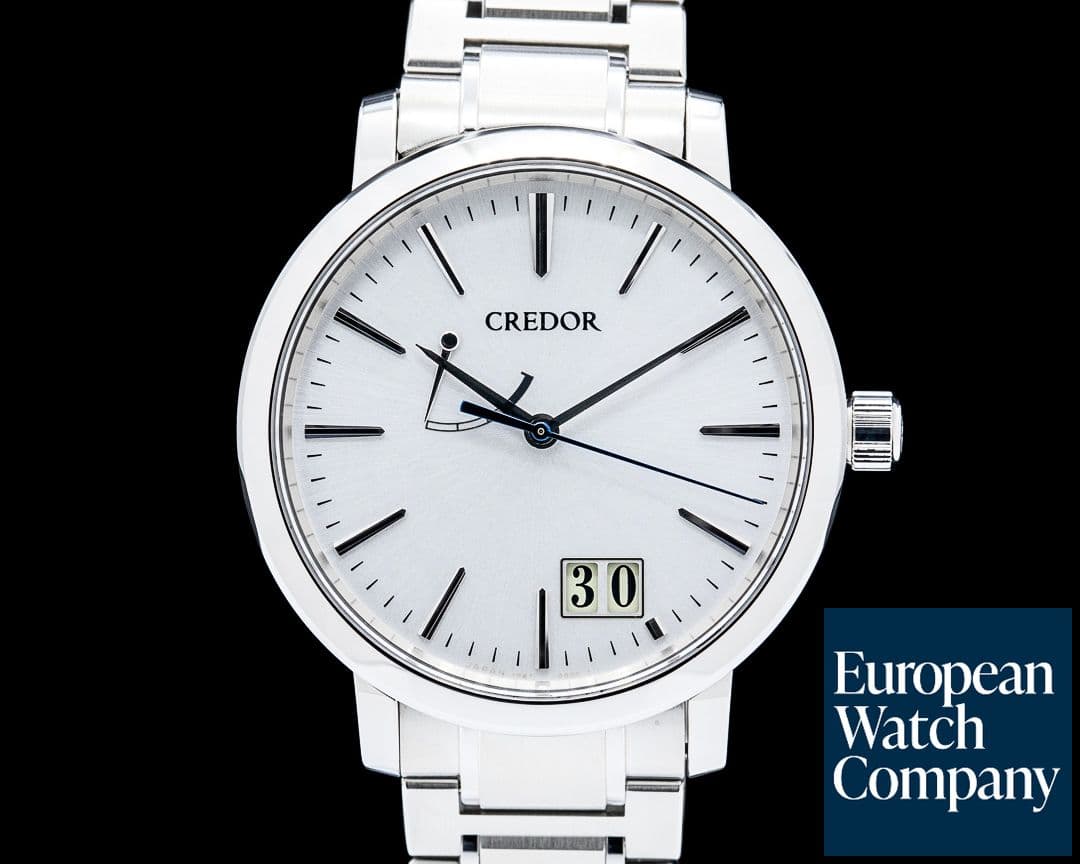 Image of Credor GCLP995 Spring Drive Big Date SS Silver Dial