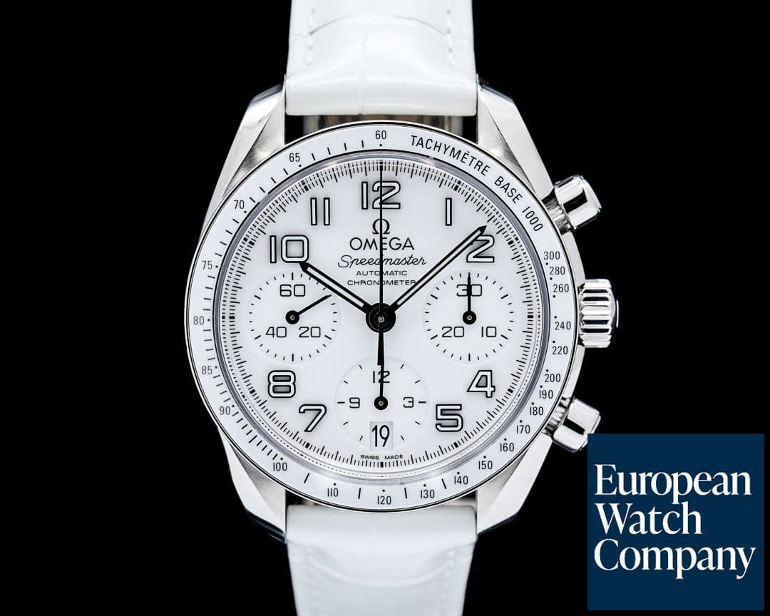 Image of Omega Speedmaster Chronograph 38 SS White Dial