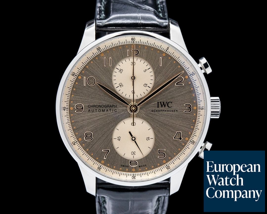Image of IWC IW371624 Portugieser Chronograph SS Dune Dial