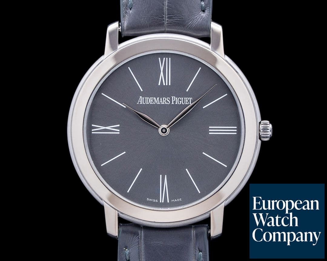 Image of Audemars Piguet 15093BC Jules Audemars Extra-Thin 18K White Gold Gray Dial