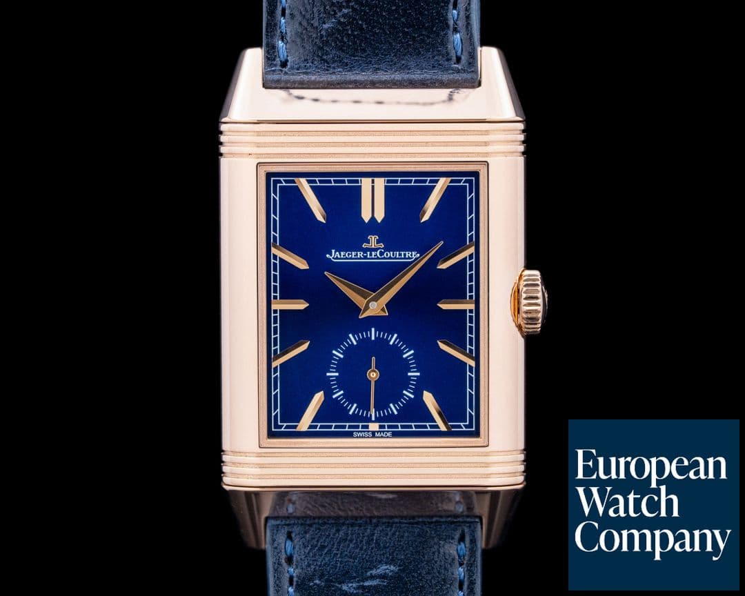 Image of Jaeger-LeCoultre Q3982590 Reverso Tribute Duoface Small Seconds 18K RG Blue Dial